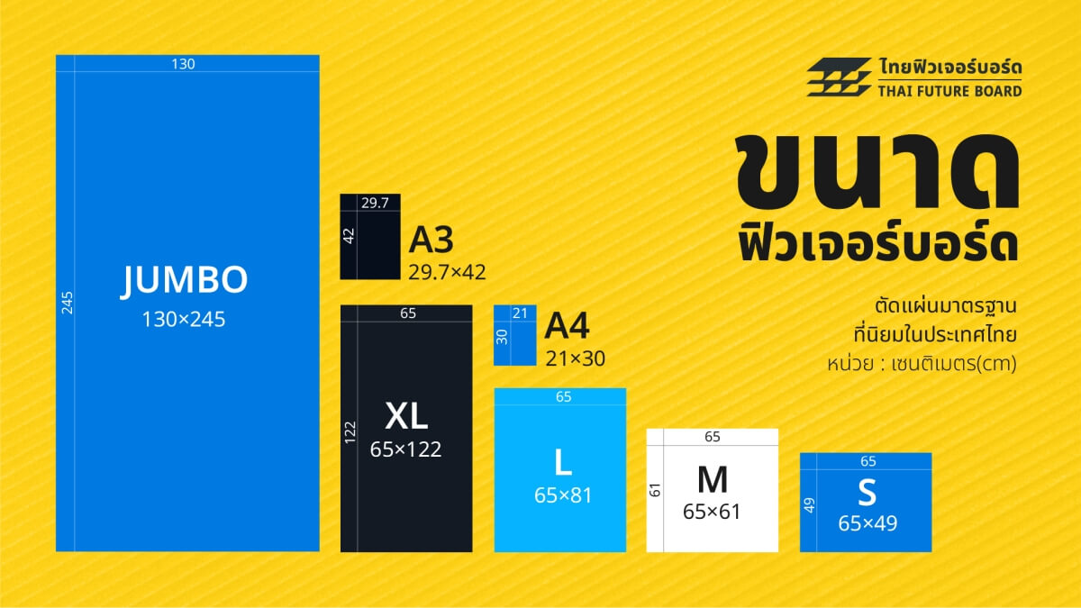 ขนาดฟิวเจอร์บอร์ดแยก-100
